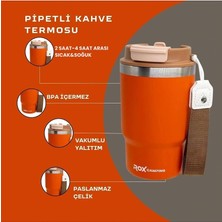 Fimer Campıng Pipetli Kahve Termosu 0.45 Lt - Turuncu, Turuncu