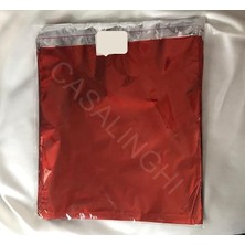 Fimer Tek Renk Metalize Hediye Paketi Metalize Poşet Bantlı Gift Wrap 25X35 cm 100'LÜ