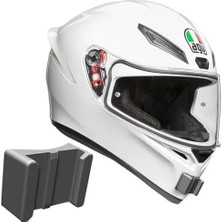 Fimer ile Uyumlu K1 Kask Için Aksiyon Kamera Montaj Aparatı, Çift Taraflı Bant ile Kolay Kurulum, Motorsiklet Kask Kamera Tutucu