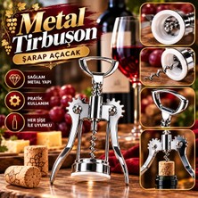 Tasarım Evi Metal Tirbuşon Şarap Açacağı