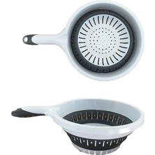 Fimer Katlanabilir Mutfak Süzgeci, Saplı, 30,5 x 14 Cm, Bulaşık Makinesinde Yıkanabilir