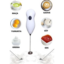 Fimer El Mikseri, Pilli Süt Köpürtücü, Kahve Çırpıcı, Telli Blender, Cappuccino Mixer