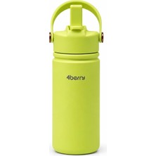 Fimer ml Kulplu Pipetli Çelik Termos Bardak – Bpa Free, Taşınabilir Mini Termos, Krem Renk