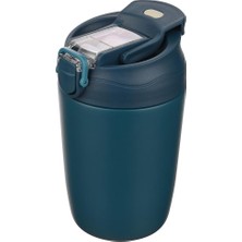 Fimer Matara, Paslanmaz ÇELIK,%100 Sızdırmaz, Çift Katmanlı Kahve Çay Bardağı, Termos Bardak 350 ml (Mavi)
