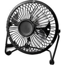Fimer Masa Üstü USB Fan Soğutucu Vantilatör Klima - Metal Serinletici Mini Vantilatör - USB Girişli