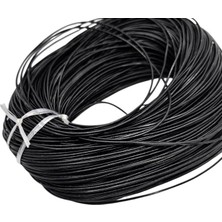 Fimer ve Hobi Hakiki Deri Ip 1.5 mm 5 Metre Siyah