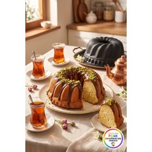 Vivenda Kolay Çıkan Silikon Kek Kalıbı Yapışmaz Klasik Taç Kek Kalıbı 24 cm