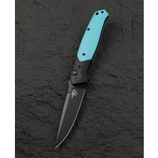 Fimer Knıves Swordfısh B Swordfısh BG62E Siyah ve Açık Mavi G10 Saplı 3.94'' 14C28N Çakı