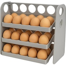 Fimer Yumurta Organizeri – 30 Hazneli, Katlanır Raflı, Yaylı Mekanizma & Tarih Kayıt Fonksiyonlu Yumurta Saklama Kutusu