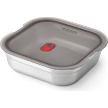 Fimer + Blum Çok Fonksiyonlu Yemek Kutusu, 1400 Ml, Paslanmaz Çelik, Dondurucu, Mikrodalga ve Fırına Dayanıklı, %100 Sızdırmaz Beslenme Kutusu, Vakumlu Kilitli Yemek Kutusu, Bpa Içermez