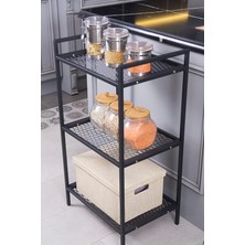 Fimer MDS3TELS001 Metal Mutfak Malzeme Dolabı Metal Organizer Dekoratif Çok Amaçlı Raf