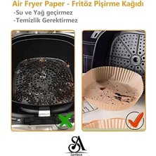 Fimer Philips Airfryer Xiaomi Uyumlu Hava Fritözü Hava Firitözü Philips Yağsız Fritöz Pişirme Kağıdı 50'li
