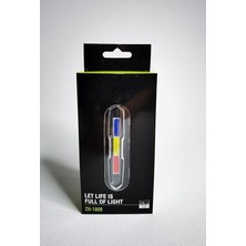 Fimer Life Is Full Of Light LED Yüksek Işık Flasher Çakar Mavi Beyaz Kırmızı Dahili Pil Şarj Edilebilir Ayarlanabilir Kayış