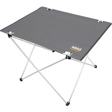 Fimer Ultralight Katlanır Kamp Masası, Piknik, Bbq, Doğa Aktiviteleri, Hiking, Plaj Için Taşınabilir Kompakt Roll Up Outdoor Kamp Masası Büyük Boy - Gri