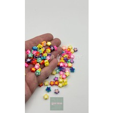 Gordon Aksesuar Yıldız Model Fimo Boncuk 100ADET Takı Boncuğu