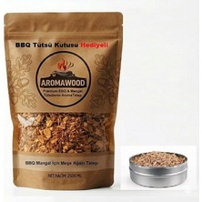 Ahes Meşe Ağacı Gıda Tütsüleme Tütsü Talaşı, Mangal ve Barbekü Için, 650 Gram 2500 Ml. Tütsüleme Kutusu Hediyeli