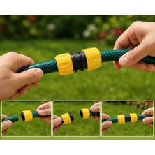 Ahes Eki Bağlantı Aparatı 1/2" Bahçe Sulama Hortumu Birleştirici Ek Parça, Sızdırmaz Hortum Bağlantı Adaptörü