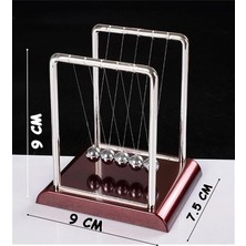 Ahes Çarpışan Newton Denge Topları Küçük Boy 9X9X7.5 cm