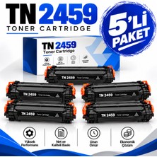 Bionet Teknik Brother TN2459 4.5k 5'li Set Muadil Toner – MFC-L2750DW MFC-L2761DW MFC-L2751DW MFC-L2771DW Uyumlu