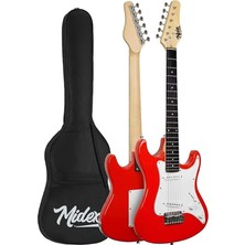 Ahes CEG-36RD 8-12 Yaş Çocuklar Için Amfili Full 3/4 36 Inç Elektro Gitar Seti Kırmızı