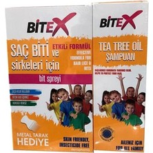Ahes Bit Spreyi 100 ml ve Şampuan 150 ml Seti, Çelik Tarak Hediyeli