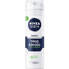 Ahes Men Erkek Hassas Tıraş Köpüğü 200 Ml, Hassas Ciltlere Özel Hızlı Koruma, Yanma Karşıtı, Alkolsüz Formül