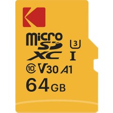Ahes Micro Sd Kart 64 Gb, Anahtar, Gopro, Dron, Akıllı Telefonlar, Microsdxc Uhs-I Bellek Çubuğu - 100 Mb/s'ye Kadar, 4K UHD Video, A1, U3, Sınıf 10