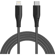 Ahes LCC04 Type-C Lightning iPhone Hızlı Şarj Kablosu, 1.2 Metre, Siyah