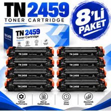 Bionet Teknik Brother TN2459 4.5k 8'li Set Muadil Toner – HL-L2395DW HL-L2376DW HL-L2386DW HL-L2461DN Uyumlu