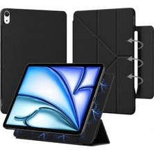 Ahes iPad 11.nesil A16 11INÇ/10.NESIL 10.9inç ile Uyumlu Kılıf Smart Folio Manyetik Standlı Tablet Case Siyah