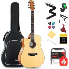 Ahes Dag-1cl Solak Akustik Gitar Paketi (Natural)