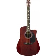 Ahes F650N-WRC Wine Red Elektro Akustik Gitar