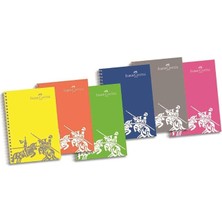 Ahes Spiralli Defter Plastik Kapak Çizgili 140 Yp A4 5075 400131