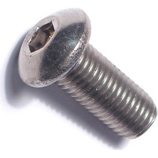 Ahes Fastener 014973178529 Düğme Başlı Lokma Vidaları, 5/16-24 x 3/4, Parça-6