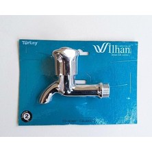 Ahes Tekli Musluk Serisi - Paslanmaya Dayanıklı Krom Kaplama Metal Gövde - Banyo, Mutfak ve Bahçe Kullanımına Uygun (Kısa)