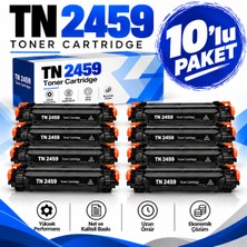 Bionet Teknik Brother TN2459 4.5k 10'li Set Muadil Toner – HL-L2395DW HL-L2376DW HL-L2386DW HL-L2461DN Uyumlu
