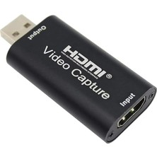 Ahes Ekran Görüntüsü Kayıt, Ses ve Video Capture Yakalama Kartı 1080P 30FPS HDMI - USB Yakalama Kartı, Yüksek Çözünürlük, Canlı Yayın, Oyun ve Video Kaydı Için Ideal