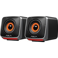 Ahes A200 Rgb Işıklı Masaüstü Gaming 3.5mm Jack Bilgisayar Pc Hoparlörü