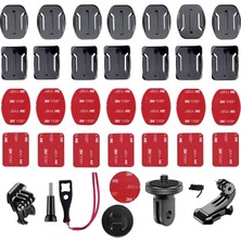 Ahes Için Kask Tutucu, 36 Adet, Gopro Yapışkan Pedler Için, Gopro Kask Tutucu Için, Gopro Hero 12/11/10/9/8/7/6/5/4/3 Aksiyon Kameraları ile Uyumlu