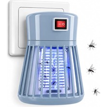 Ahes Priz Tipi Elektrikli Sinek Öldürücü Lamba, 1W Güç, Ac 100-240V Giriş, 600-800V Çıkış Voltajı, Iç Mekan Kullanımı Için Elektrikli Böcek Kontrol Lambası | Ltx-01 (Açık Mavi)