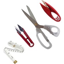 Ahes cm Plastik Saplı Kumaş Kesim Iplik Temizleme Makası Set