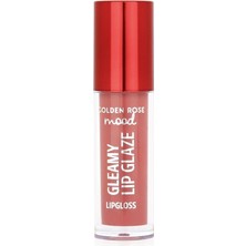 Ahes Rose Mood Gleamy Lip Glaze Lipgloss NO:202 Peachy Nude - Renkli Dudak Parlatıcısı
