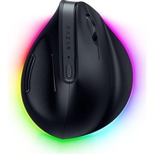 Ahes Pro Click V2 Vertical - Sağ Elini Kullanan Kullanıcılar Için Dikey Ergonomik Kablosuz Fare - Aı Istemi Yardımı - 30K Optik Sensör - Windows & Mac (9 Aya Kadar Pil Ömrü) Siyah