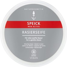 Ahes Men Active Tıraş Sabunu 150 gr | Doğal Içerikli Shaving Soap | Yoğun ve Kremsi Köpük | Speick Bitkisi Özlü | Vegan Formül | Almanya Üretimi