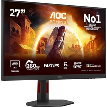 Ahes 27" Q27G4ZR 0.3ms 260Hz Hdmı,displayport Fast IPS 2k Gaming Monitör