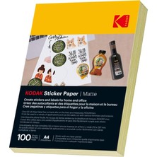 Ahes Çıkartma Kağıdı A4 Kendinden Yapışkanlı Etiket 100 Yaprak Lazer / Mürekkep Püskürtme/fotokopi Makinesi Için Uygun Evrensel Etiketler Için (Mat)