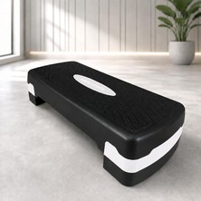 Ahes Kademeli Ayarlanabilir Step Tahtası, Kaymaz Yüzeyli Aerobik Step Platformu, Evde Fitness Kardiyo Egzersiz Aleti, Pilates ve Spor Antrenman Basamağı, 68 x 29 x 10/14 cm