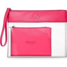 Ahes Milano Makyaj Çantası - Transparent Beauty Case 002 Fuchsia 01