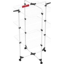 Ahes Mixer Çelik Dikey Çamaşır Askılığı, Beyaz, 3 Yıl Garanti