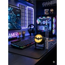 Miralux Batman Bat-Signal Masa Lambası - Rgb Gamer Odası Aksesuarı - Dekoratif Lamba / Aydınlatma